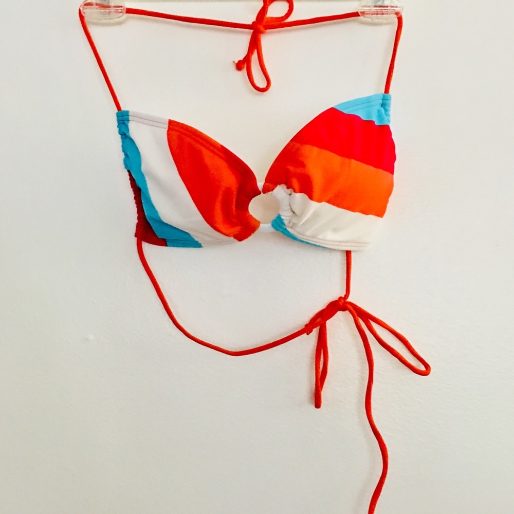 Bold Stripe Bikini Top